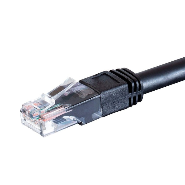 Cat6 Outdoor Rated Ethernet Patch Cable - Molded RJ45 Connectors_ Stra